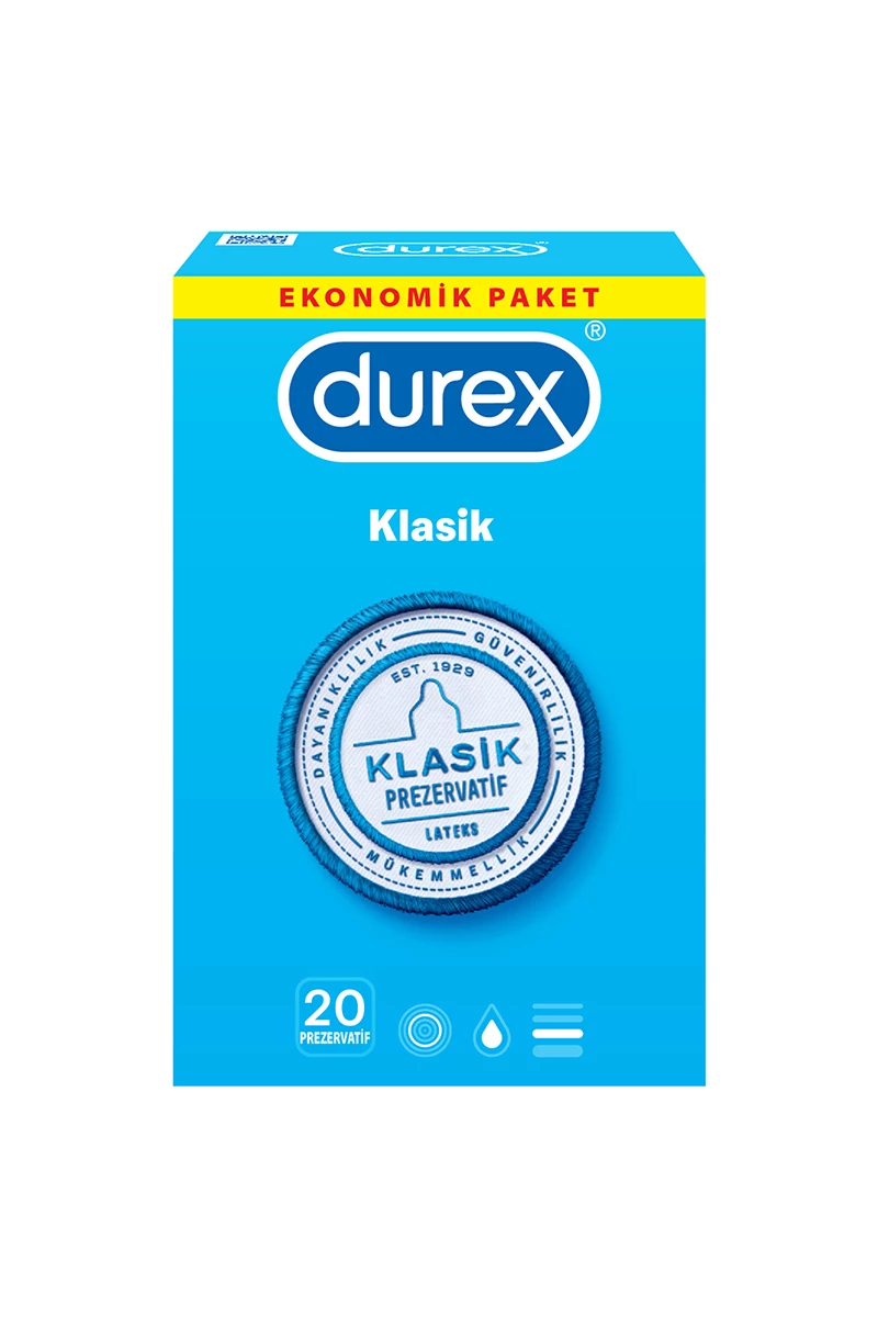 ​Durex Klasik 20 Adet Prezervatif