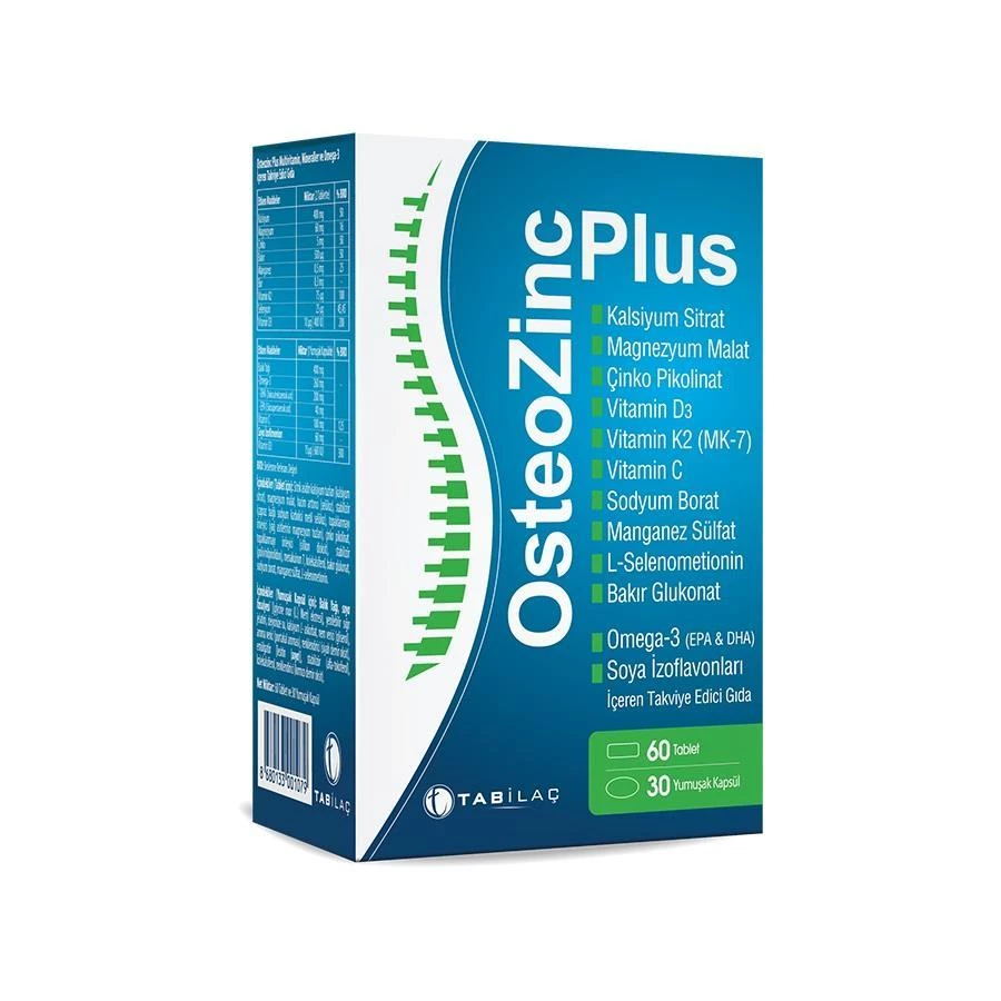 Osteozinc Plus Calcium 60 Tablet + 30 Yumuşak Kapsül