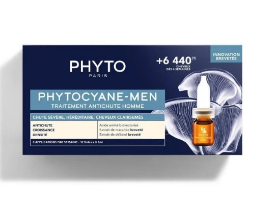 Phyto Phytocyane Erkek Tipi Kronik Saç Dökülmesi Karşıtı Bakım Serumu 12x5 ml