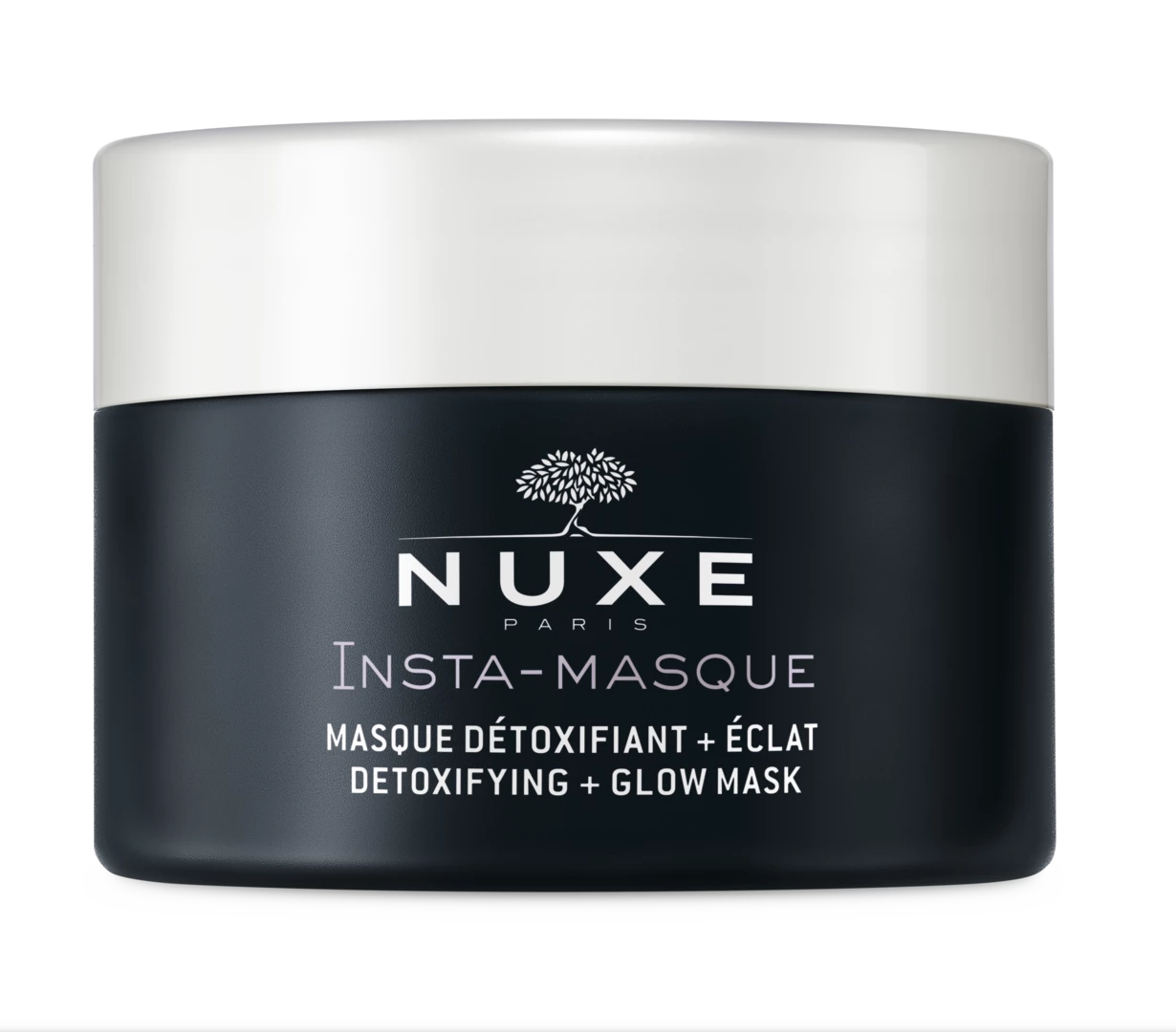 Nuxe Masque Detoxifiant + Eclat Insta-Masque Detox Maskesi 50 Aktif karbon yüz maskesi.