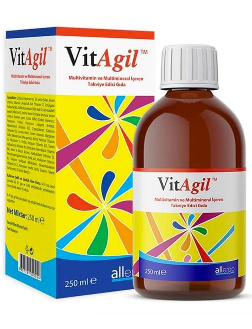 Allergo VitAgil Multivitamin Şurubu 250 ml