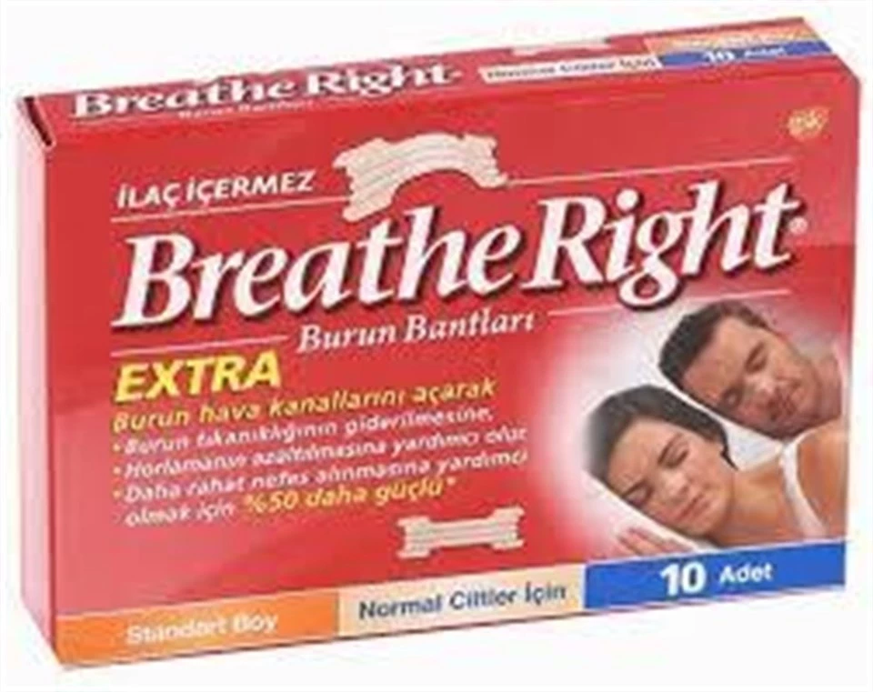 Breathe Right EXTRA Burun Bandı 10 Adet