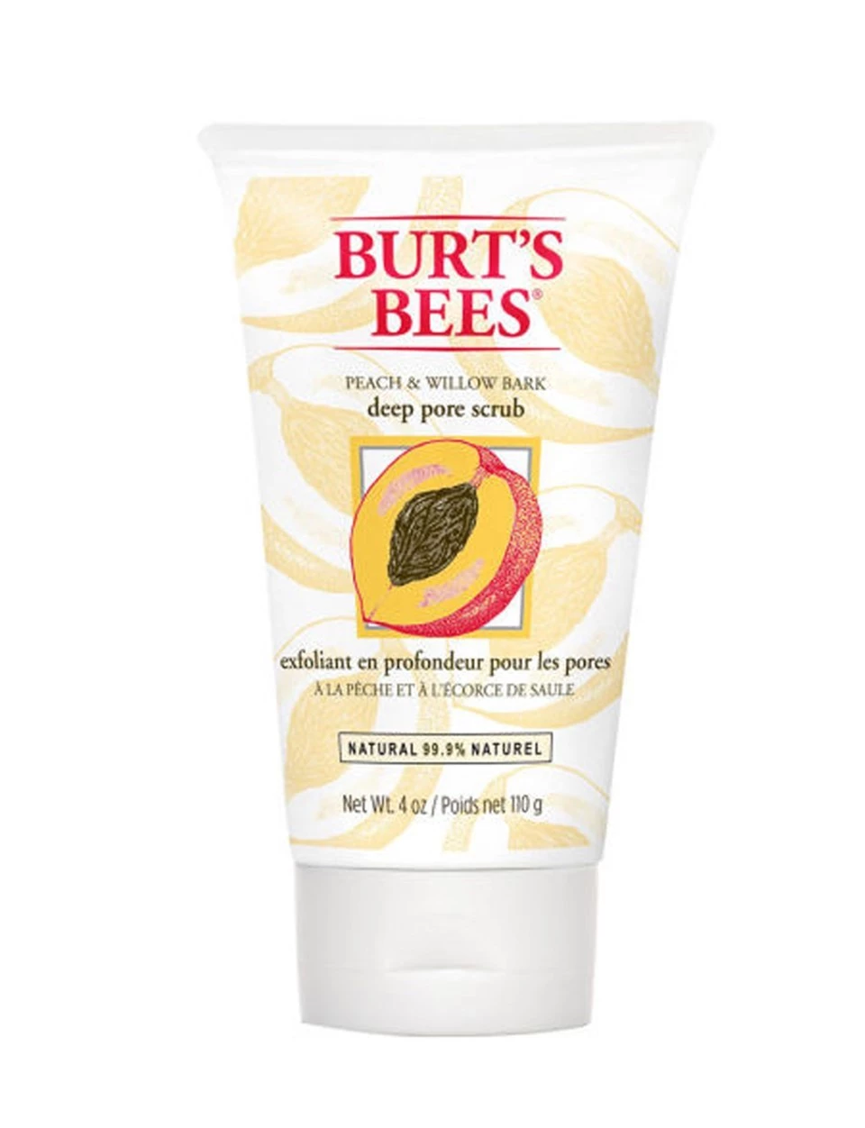 Burt's Bees Peach & Willow Bark Deep Pore Scrub 110 ml