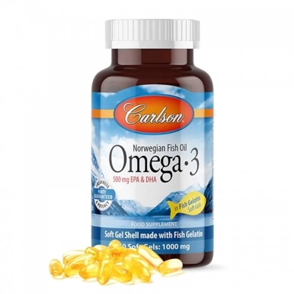 Carlson Omega-3 Balık Yağı İçeren Takviye Edici Gıda 1000 mg