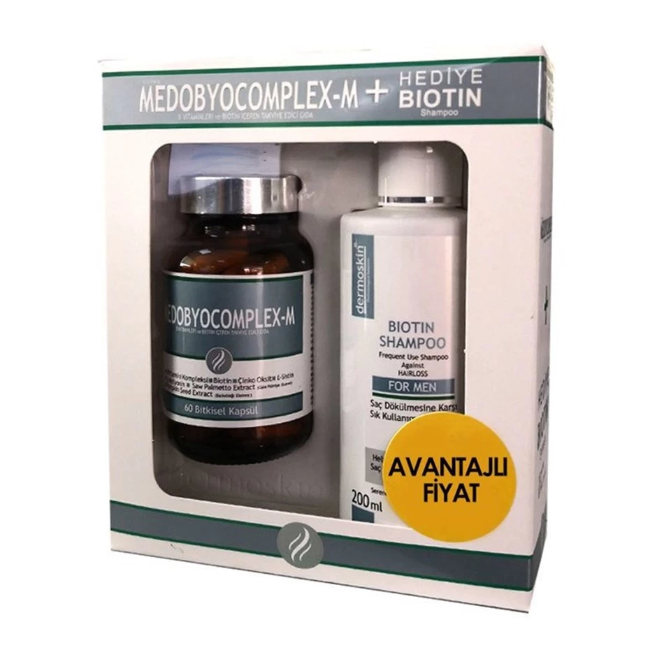Dermoskin Medobiocomplex-e +Biotin Şampuan Hediyeli Paket