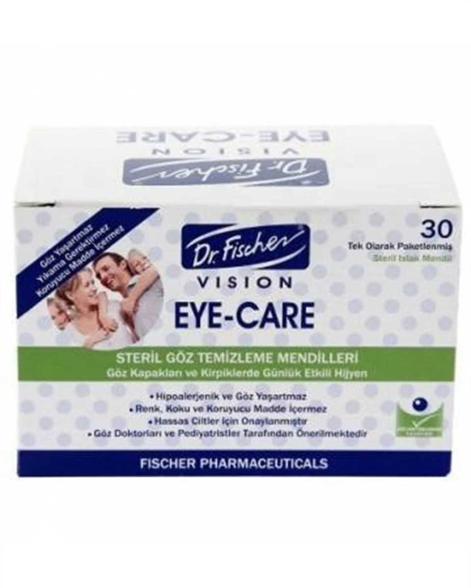 Dr. Fischer Vision Eye Care Steril Göz Temizleme Mendili 30 Ade