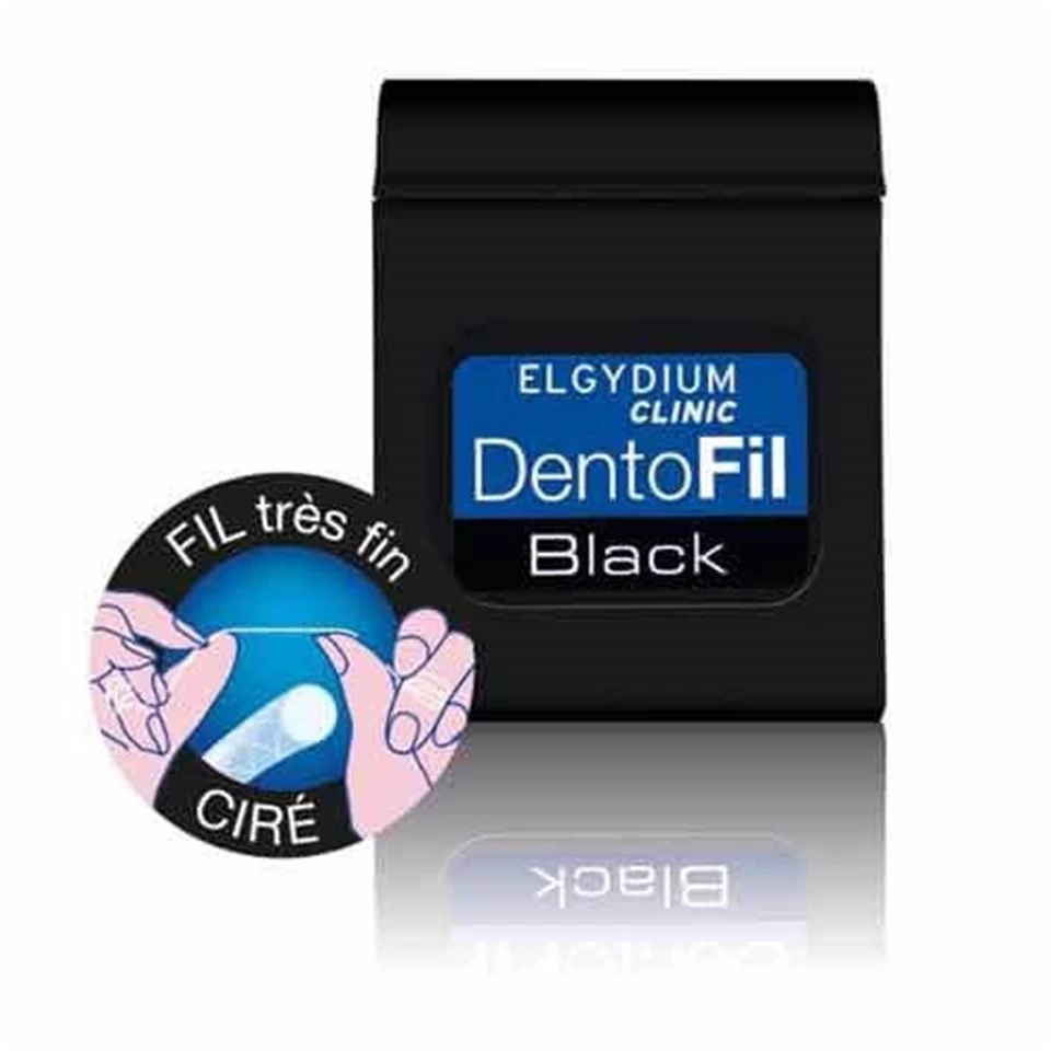 Elgydium Clinic Klorheksidinli Siyah Diş İpi 50m