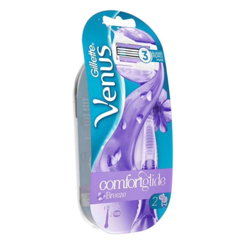 Gillette Venüs Comfortglide Breeze Kadın Tıraş Makinesi + 2 Yedek Başlık