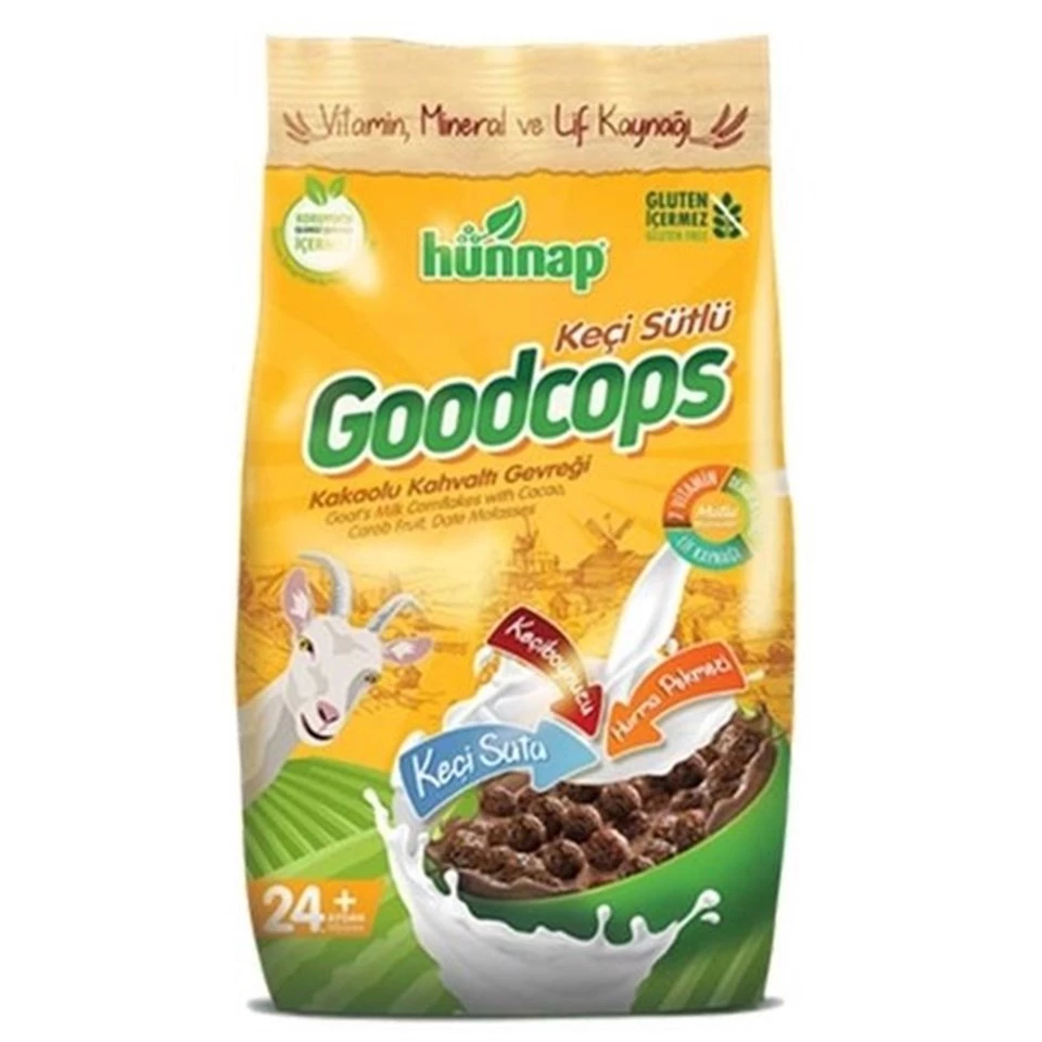 Hünnap Goodcops Keçisütlü ve Kakaolu Mısır Gevreği
