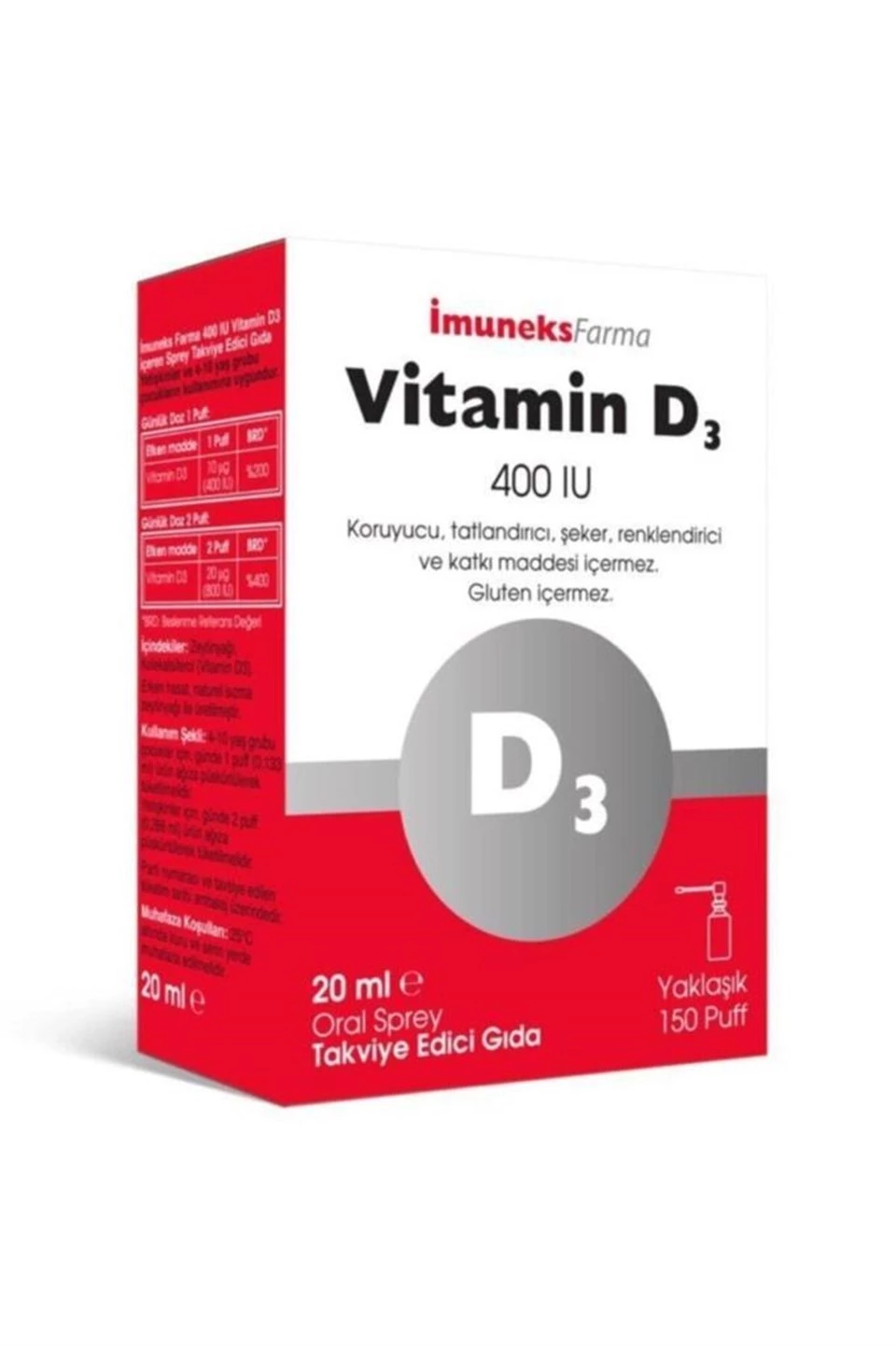 Imuneks Vitamin D3 400 ıu 20 ml