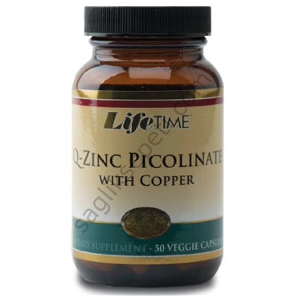 Lifetime Q-Zinc Picolinate With Copper Veggie 50 Capsules