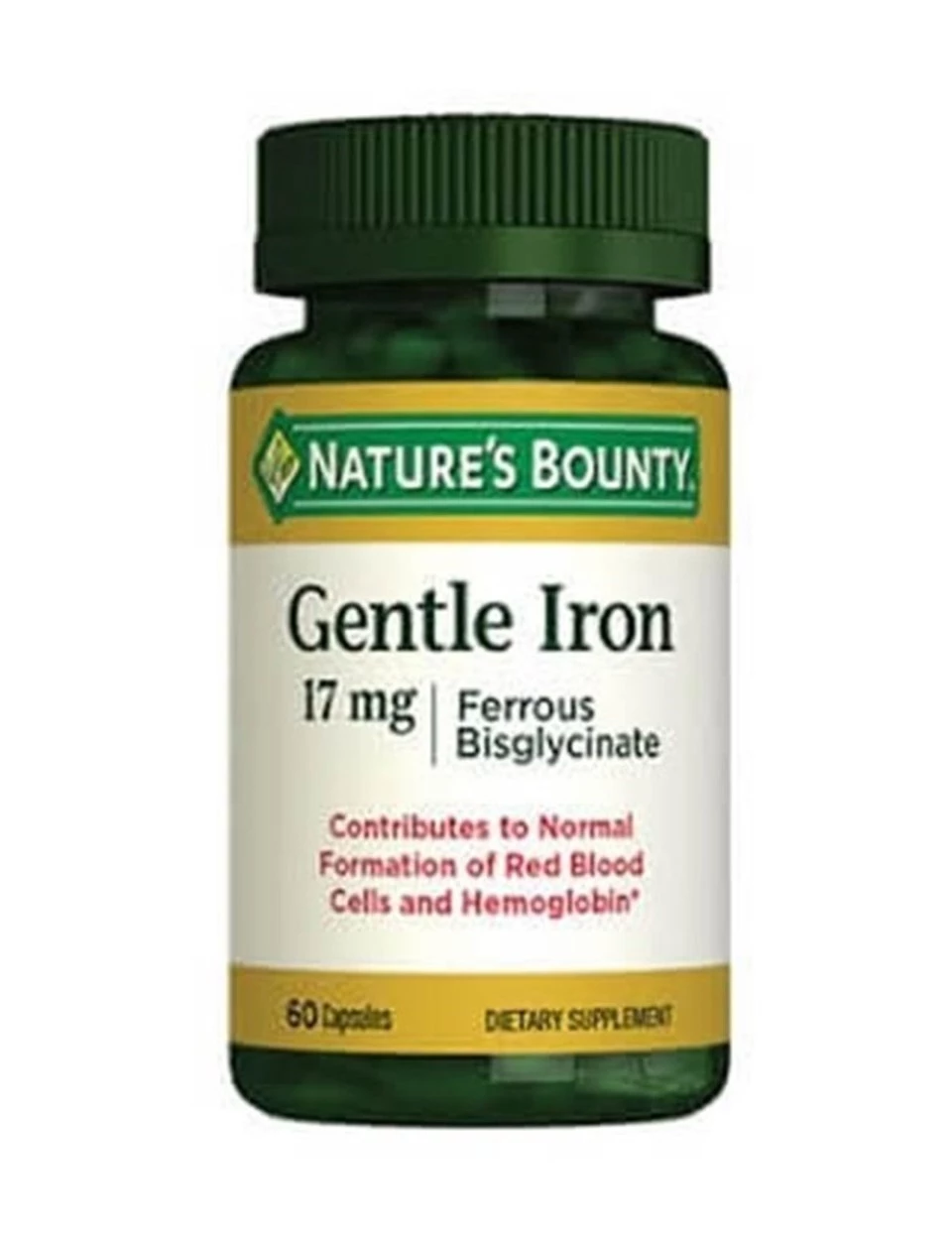 Nature's Bounty Gentle iron 17 Mg 60 Kapsül