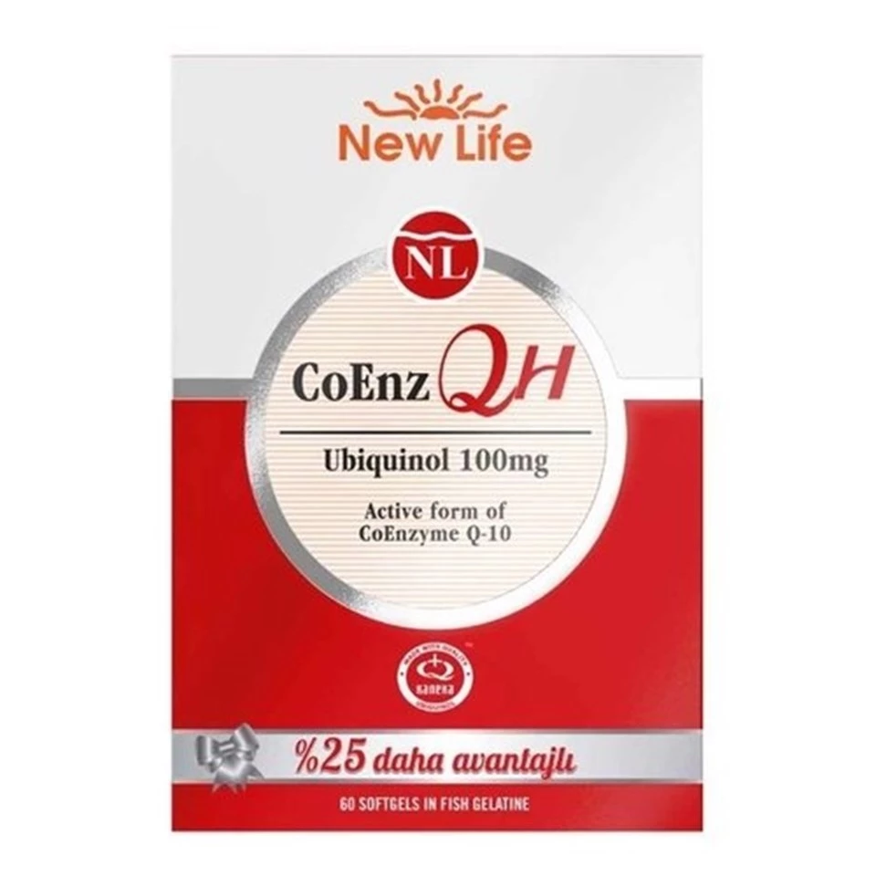 New Life CoEnz QH 100 mg 60 Yumuşak Kapsül
