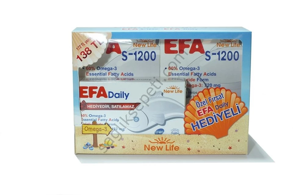 New Life EFA S-1200 & Efa Daily Omega 3 Balık Yağı Özel Fırsat Paketi