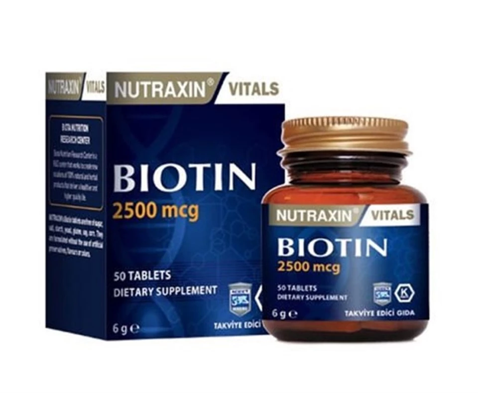 Nutraxin Biotin 2500mcg 50 Tablet