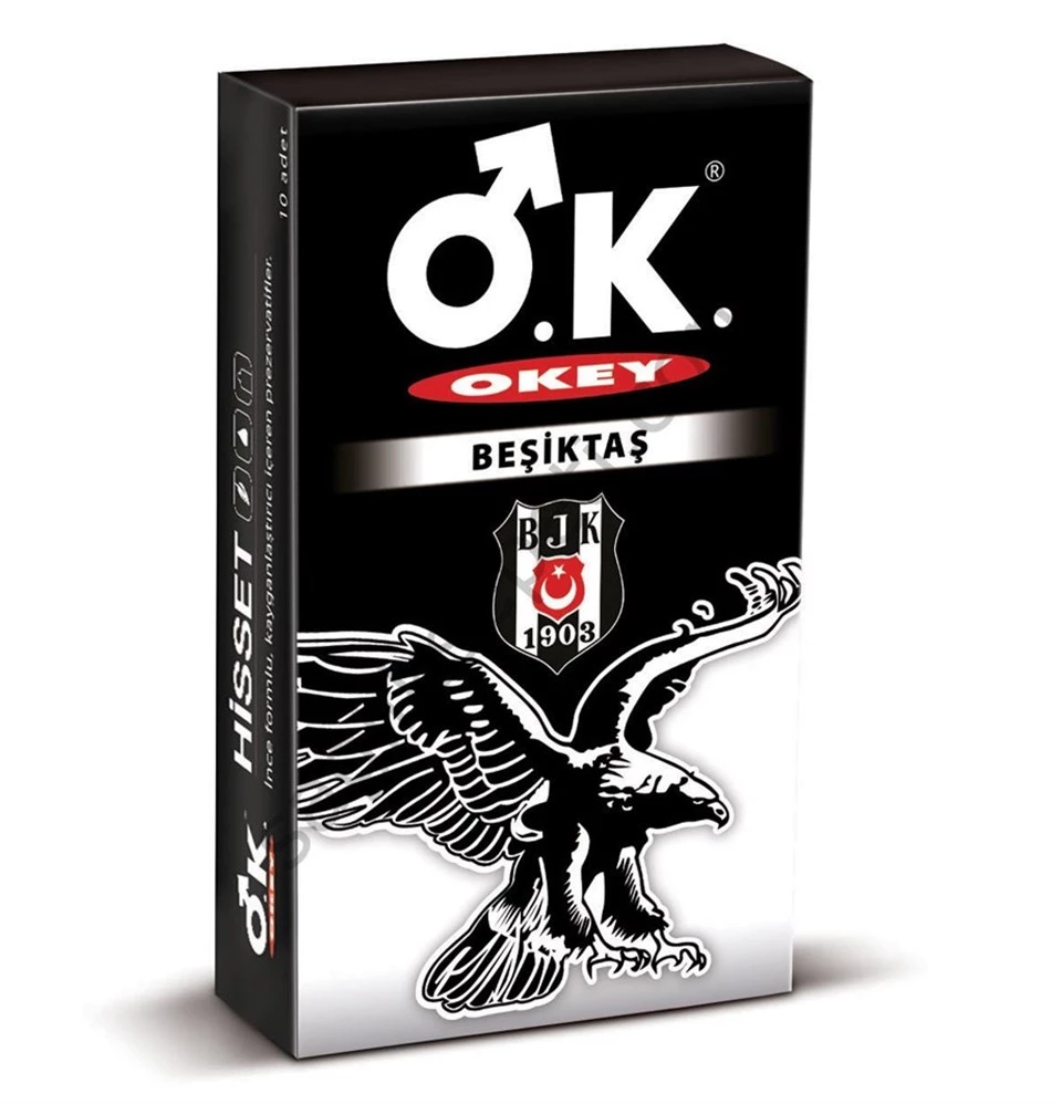 Okey Beşiktaş Prezervatif 10 Adet