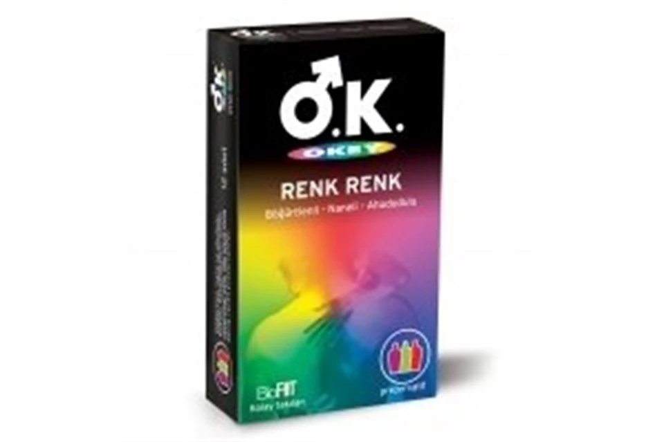 Okey Renk Renk Prezervatif 12 Adet