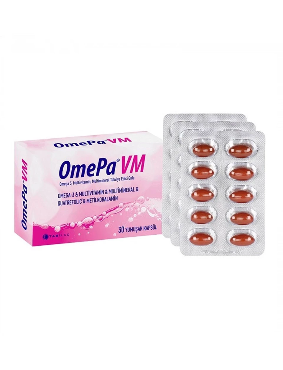 OmePa VM Takviye Edici Gıda 30 Yumuşak Kapsül