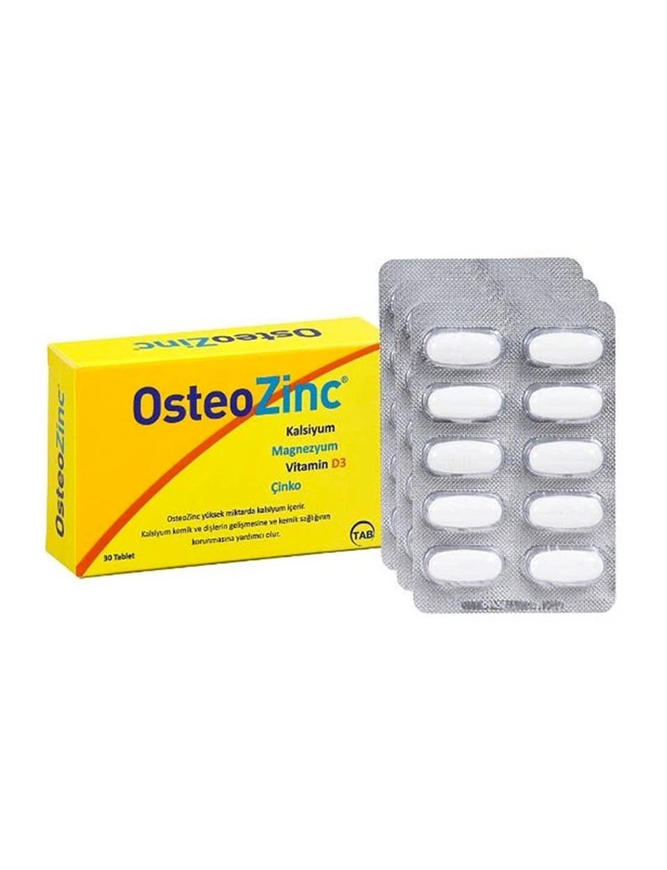 Osteozinc Takviye Edici Gıda 30 Tablet