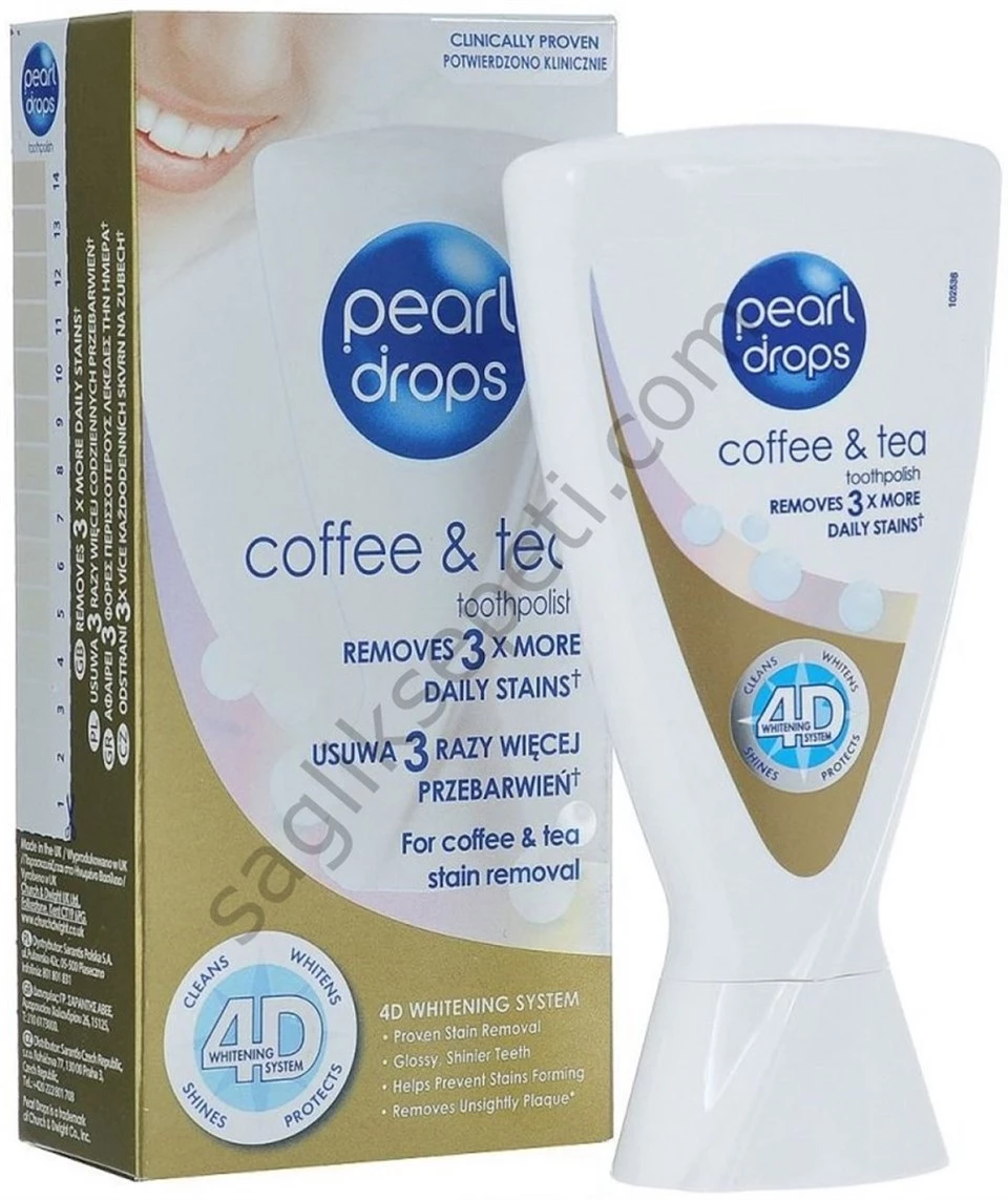 Pearl Drops Çay ve Kahve Lekeleri İçin Diş Macunu 50ml