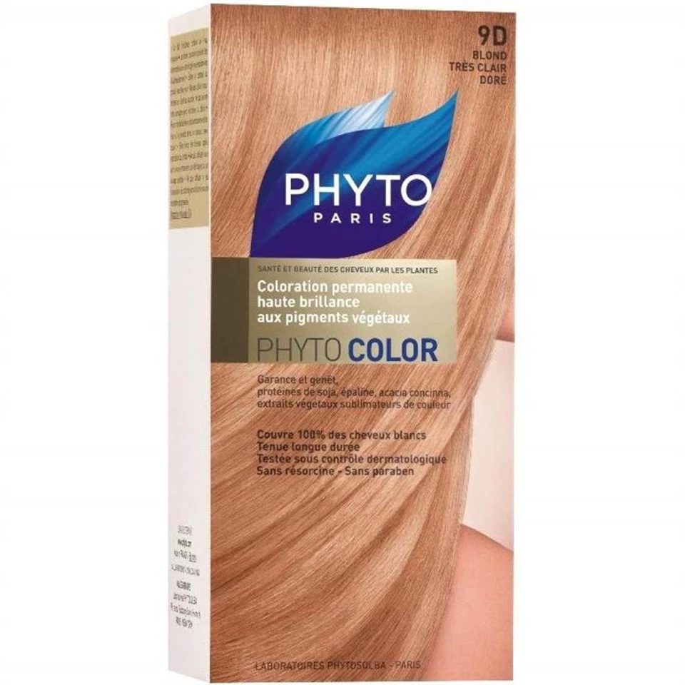 Phyto Color Saç Boyası 9D Açık Sarı Dore (Blond Tres Clair Dore)