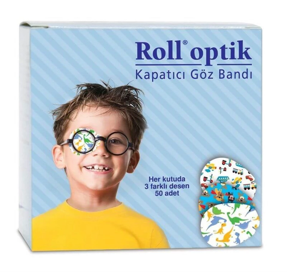 Roll Optik Kapatıcı Göz Bandı 50 Adet - Erkek