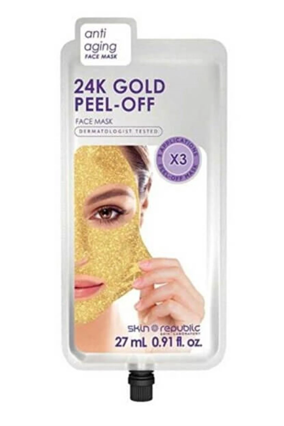 Skin Republic 24K Altın Soyulabilir Yüz Maskesi 27 ml