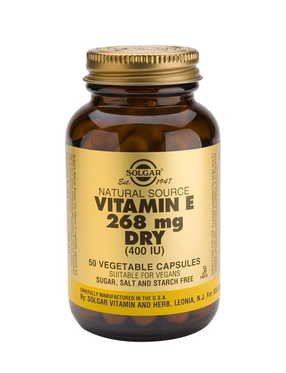 Solgar Vitamin E 400 IU 268 mg 50 Kapsül