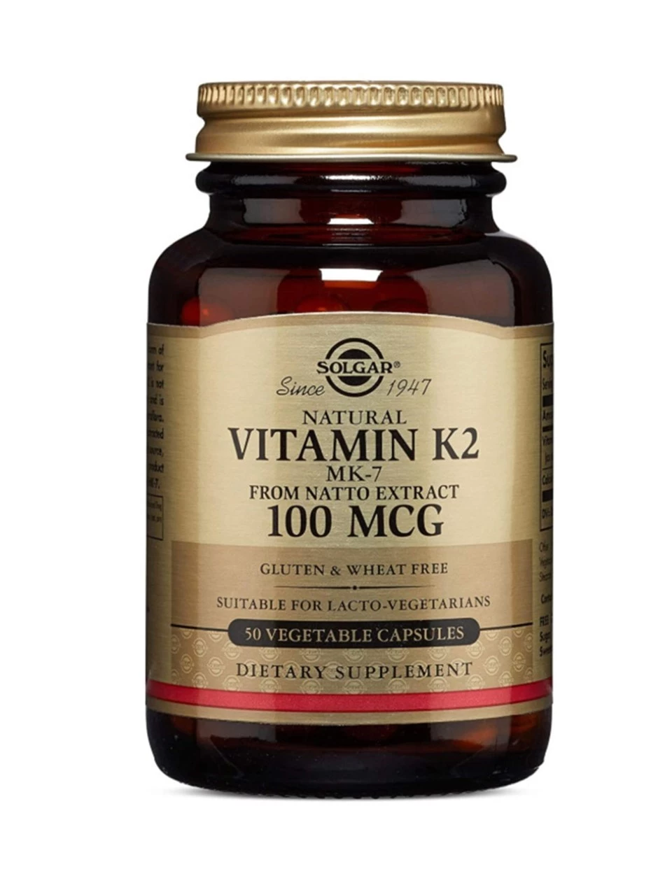 Solgar Vitamin K2 MK-7 From Natto Extract 100 mcg 50 Kapsul