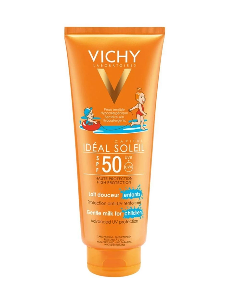 Vichy Capital Soleil Spf50+ Çocuklar için Yüz ve Vücut Güneş Sütü 300 ml