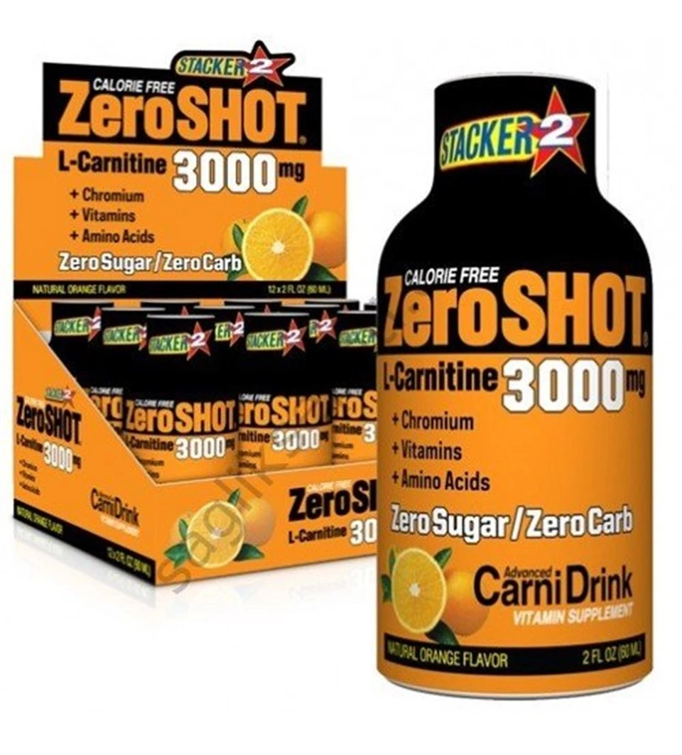 Zeroshot Orange 3000 mg 60 ml x 12